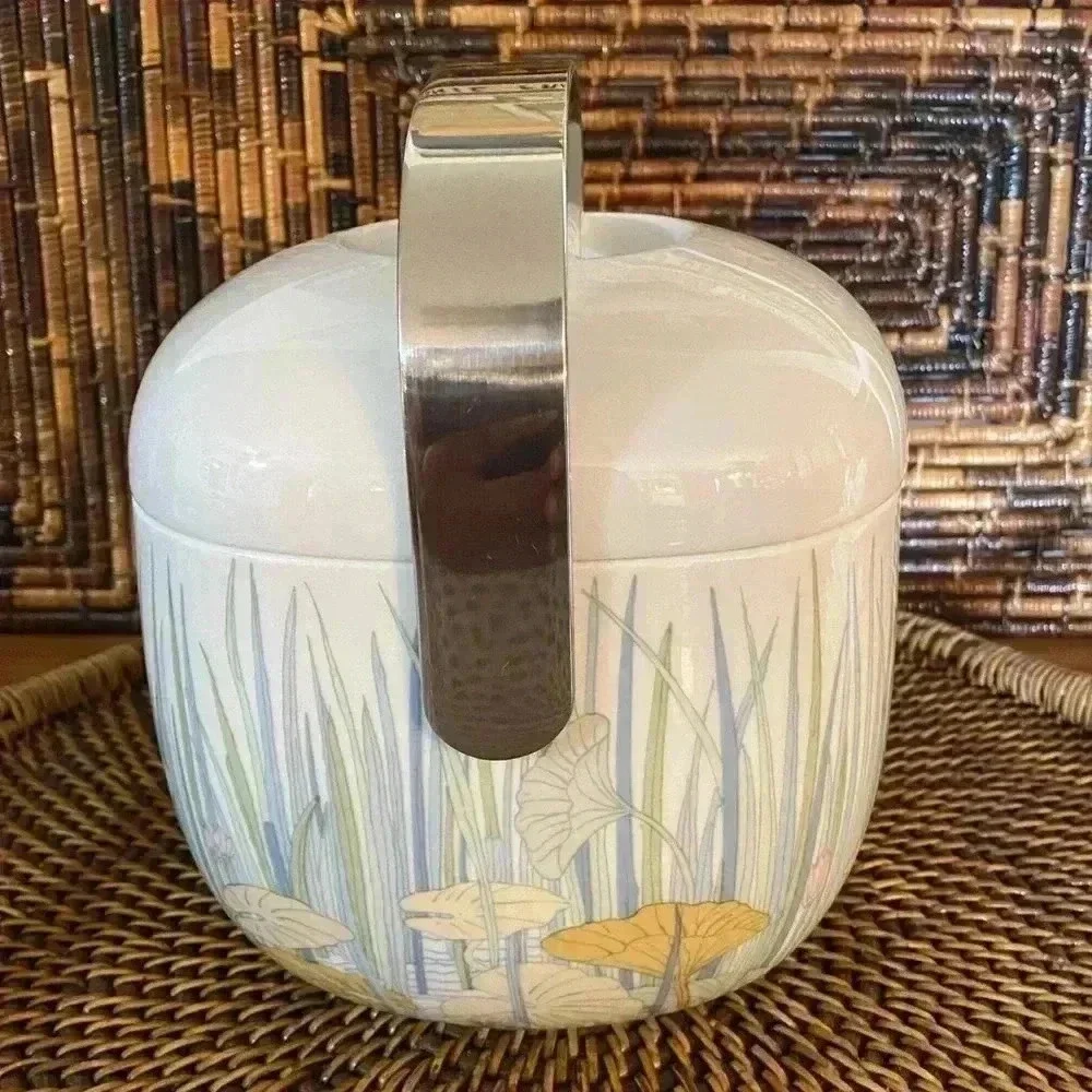 Vintage MCM Rosenthal Porcelain Ice Bucket Lidded Container Alain Le Foll